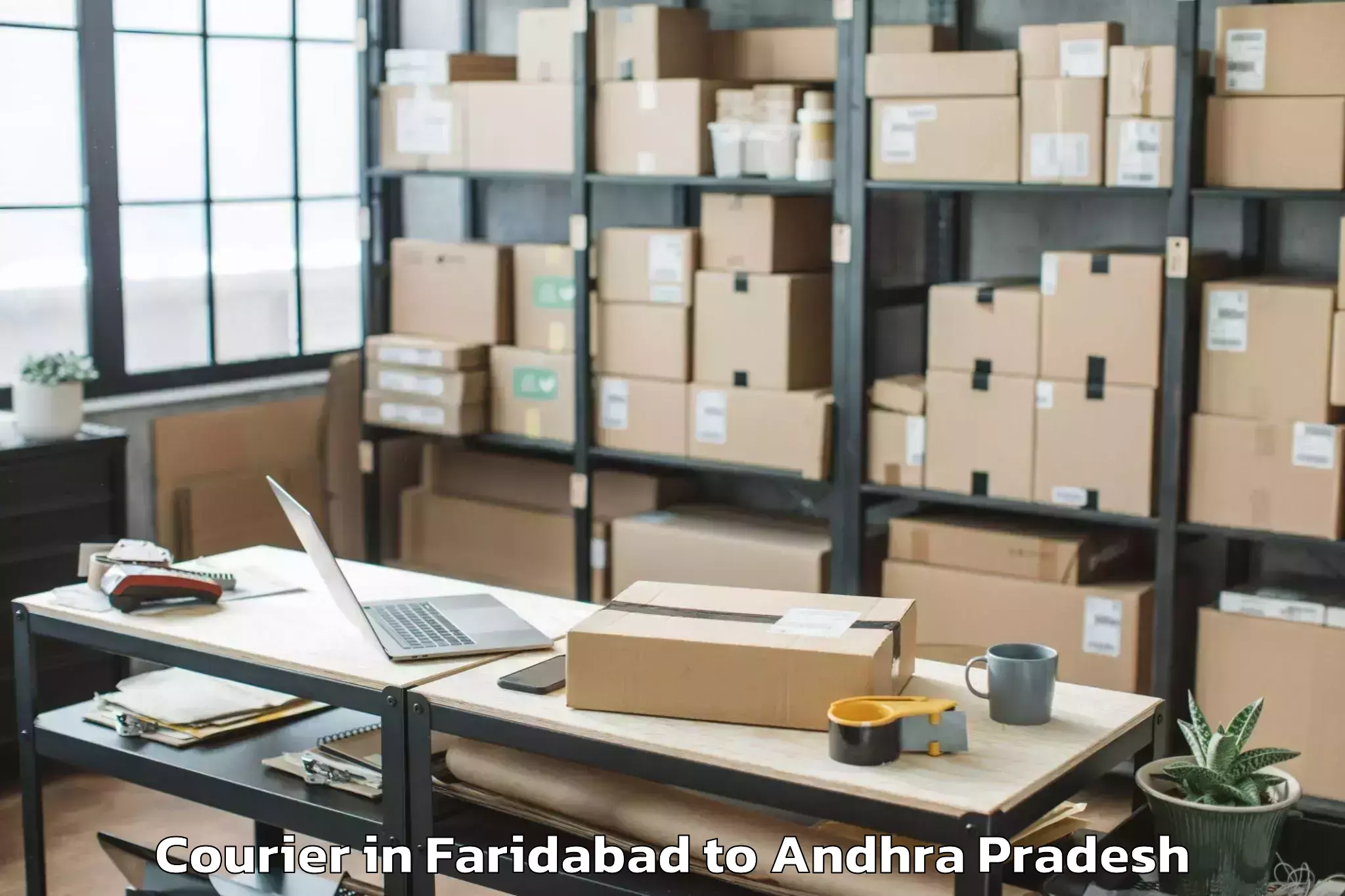 Trusted Faridabad to Kakinada Port Courier